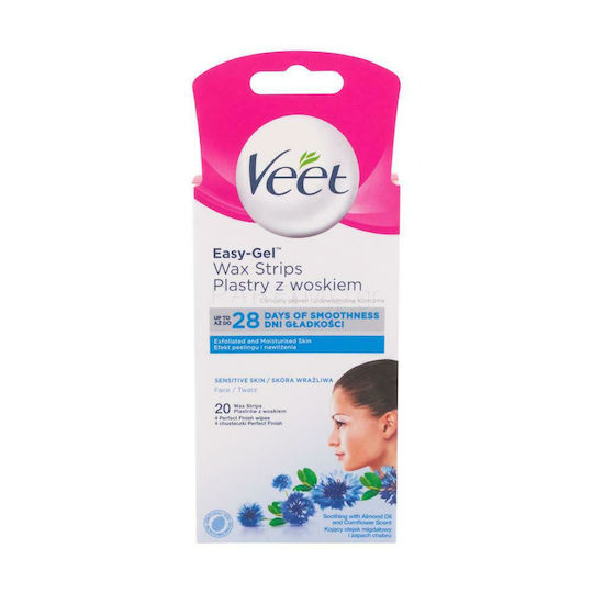 Veet Benzi de Epilat pentru Piele Sensibilă 20buc
