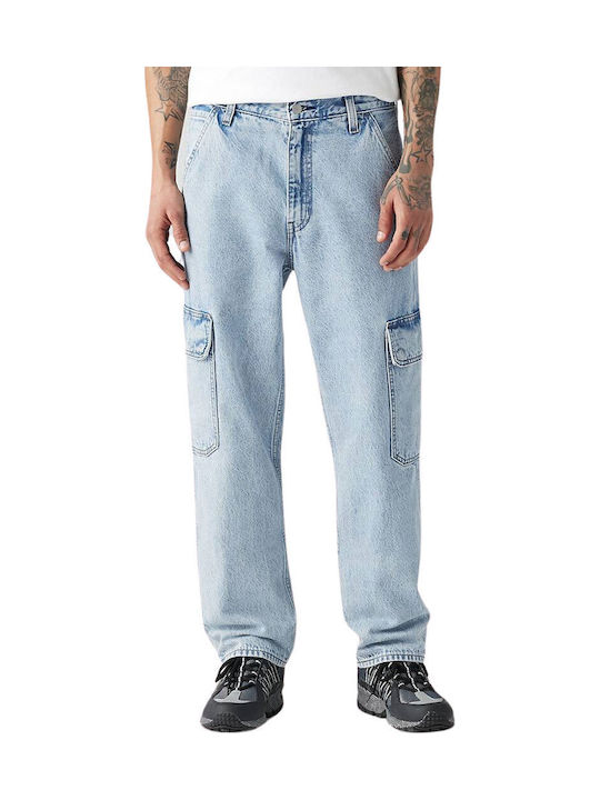 My Pockets Full Ανδρικό Παντελόνι Τζιν Cargo με Loose Straight Εφαρμογή Blue