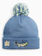 Beanie Детска Шапка Плетено Син