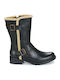 Orinoco Art Zip Cizme Dama Din Piele Negre