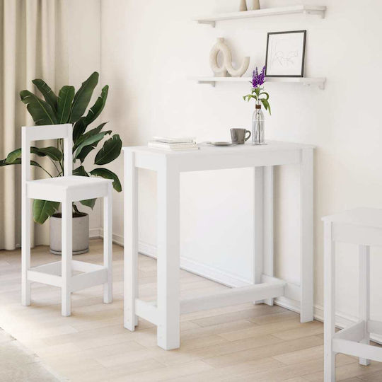 Tisch Bar Holz White 102x50x103.5cm