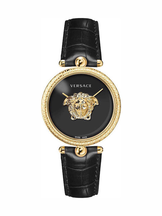 Versace Palazzo Women's Watch with Black Leathe...