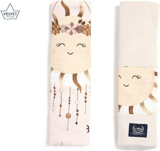 La Millou Auto-Sicherheitsgurt-Pads Ecru Velvet Fly Me To The Moon - Nude