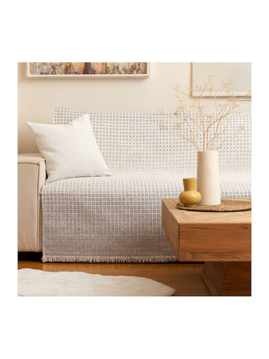 Borea Solana Sofa Throw Chenille 180x250cm Ecru