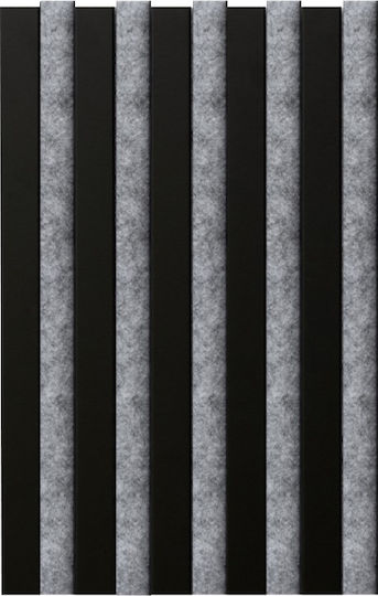 3D Wall Panels Made of Plastic with Glue Gray 290x12cm