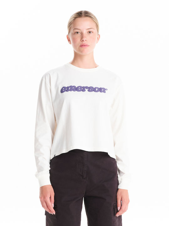 Emerson Дамски А athletic Crop Top С Дълъг Ръка...