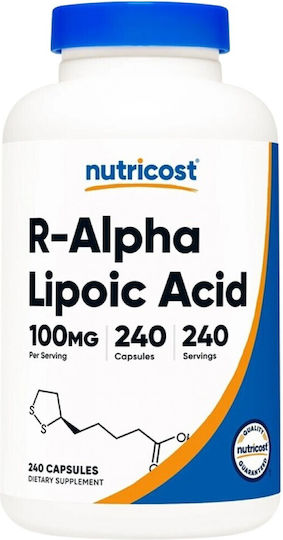 Nutricost R-алфа Липоева Киселина 100мг Специална Хранителна Добавка 240 Капсули
