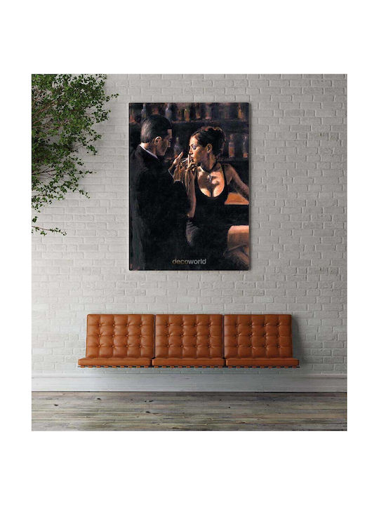 Με Ζευγάρι Πίνακας σε Καμβά 45x65cm