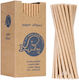 Bio Eco Paper Straws Thick 8/205mm Brown 160pcs