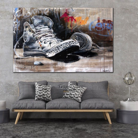 Γκράφιτι Με Παπούτσια Πίνακας σε Καμβά 45x65cm