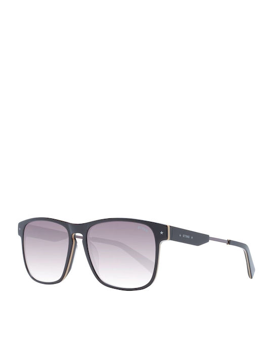 Sting Unisex Sunglasses with Brown Plastic Fram...