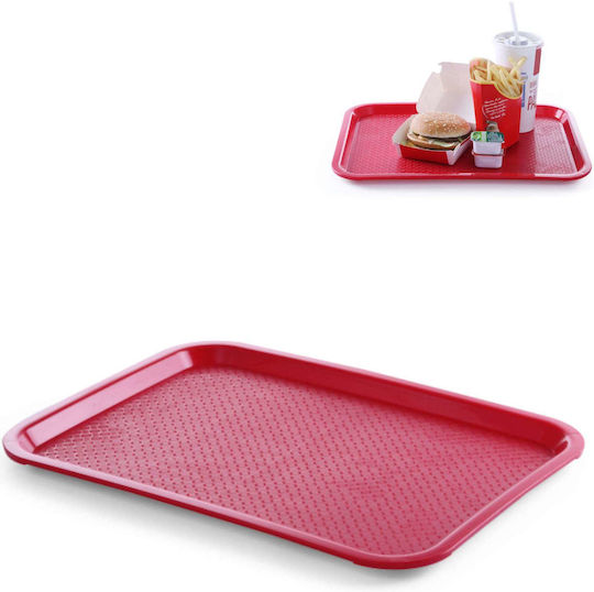 Fast Food Polypropylene Tray 35x45cm Red