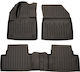 Umbrella Set of Front and Rear Mats 4pcs for Citroen C5 Aircross 2018+ Black