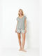 Aruelle Summer Women's Pyjama Set Grey