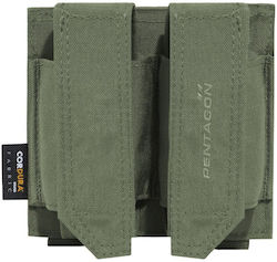 Pentagon Double Green Pistol Belt Holster Olive Green