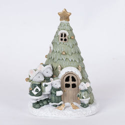 Illuminated Christmas Decorative Tree 17cm