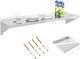 Single 120cm Stainless Steel Wall-mounted Shelf 35 Kg