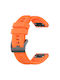 Techsuit Strap Silicone Orange (Instinct 2S/2S Solar/Approach S70 42mm/Forerunner 220/230/235/235/630/735)