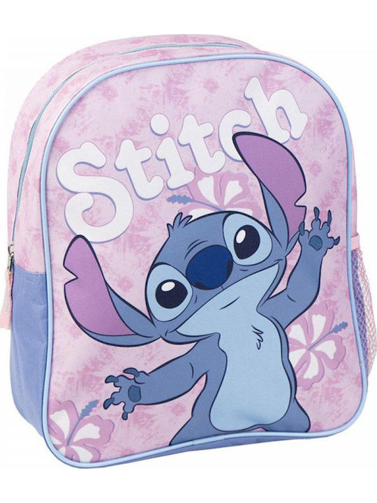 Cerda Lilo & Stitch School Backpack for Elementary with Water Bottle Holder Purple 25 x 20 x 30cm