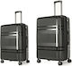 Hard Unbreakable Suitcases Expandable Cardinal PP Small Medium 2017 50/60 Cm Black