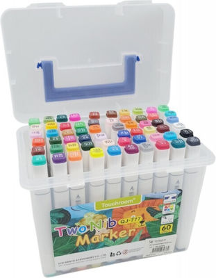 Acrylic Double-Sided Markers Set 60pcs Hh-03936