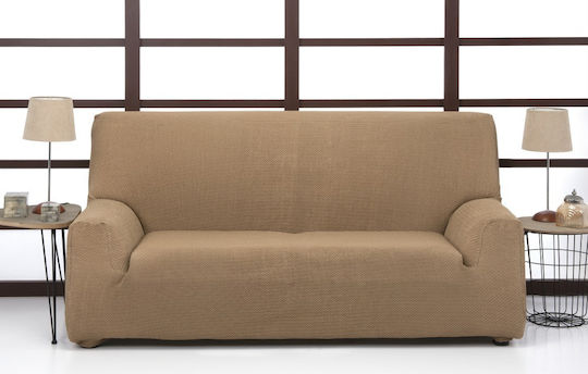 Aithrio Bielastic Alaska Elastische Abdeckung für Vier-Sitzer-Sofa Beige 1Stück Alaska-Prosarmogis-Μπεζ-Τετραθέσιος