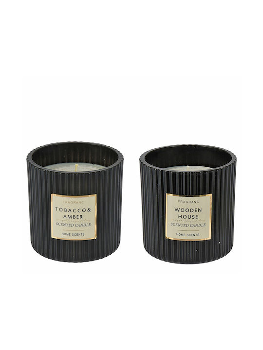 Zaros Scented Candle Black 9x9cm 1pcs