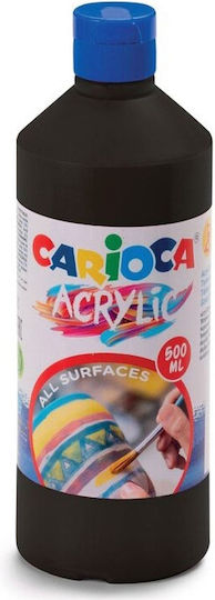 Carioca Acrylic Tempera 500ml Black 40432/02
