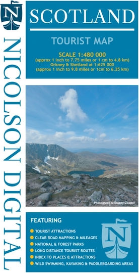 Nicolson Scotland Tourist Map - Nicolson Digital Ltd - Sheet Map, Folded