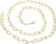 Chain Phone Jewelry Beaded Chain Strong Resistant 110cm Golden