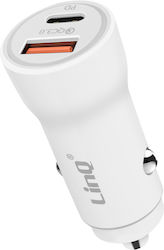 Linq Car Charger 36w Usb C Usb Fast Charge White Linq Car Charger 36w Usb C Usb Fast Charge White