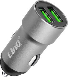 Linq Car Charger Double Usb Output 12w Silver Linq Car Charger Double Usb Output 12w Silver