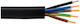 Flexible Power Cord with Cable Properties 5x0.75mm² in Black Colour 1m Flexible