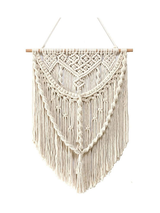 Decorative Wall Decor Macrame made of Fabric 1pcs