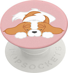 Popsockets Popgrip Дизайн Pupper Cabler Бяло Ро...