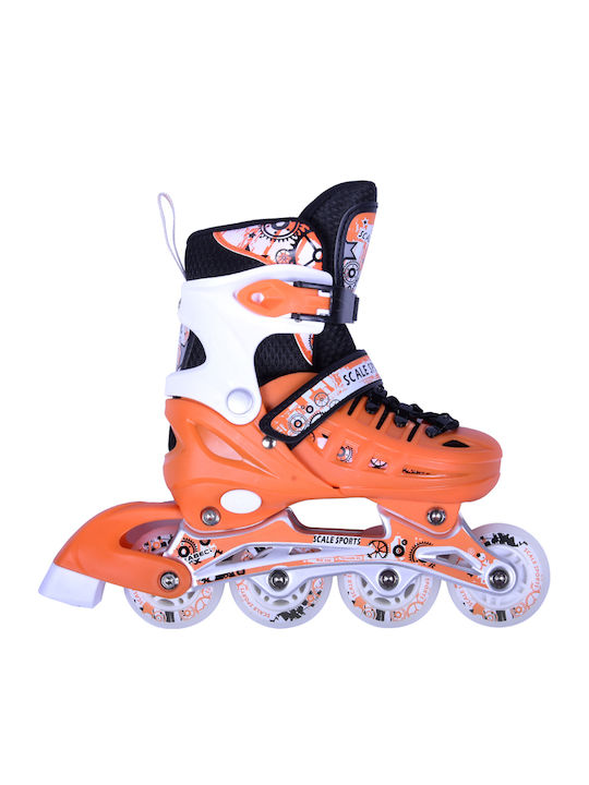 Αθλοπαιδιά Inline Αυξομειούμενα Rollers Πορτοκαλί Παιδικά