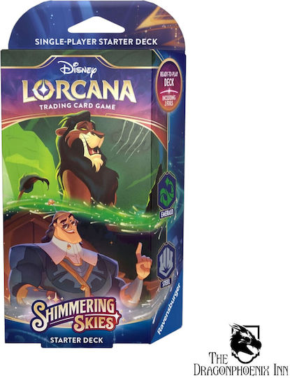 Ravensburger Disney Lorcana Shimmering Skies Emerald & Steel Deck (EN)