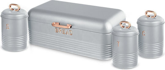 Berlinger Haus Moonlight Collection Brotkasten Metallisch Silber 42.5x23cm