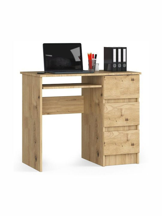 Desk Wooden Artisan Oak 90x50x77cm