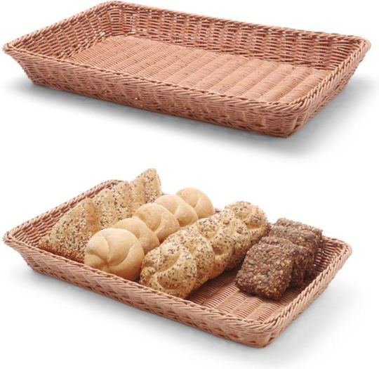 Hendi Καλάθι Ψωμιού από Rattan Γκρι 53x32.5x6.5cm