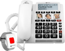Geemarc CL610 Telefon Cu Fir De Birou Pentru Persoane Vârstnice Alb CL610_WH_VDE Geemarc CL610 Telefon Cu Fir De Birou Pentru Persoane Vârstnice Alb CL610_WH_VDE