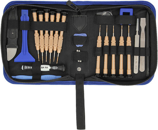 Set complet de unelte pentru demontare și reparare smartphone și tabletă, 24 piese, negru