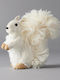 Velvet White Squirrel 20x8x16cm