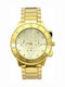 PS Silver Women's Watch with Gold Metal Bracelet