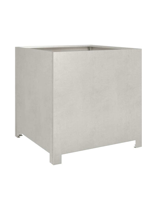 vidaXL Garden Planter Box 50x50cm Silver 851217