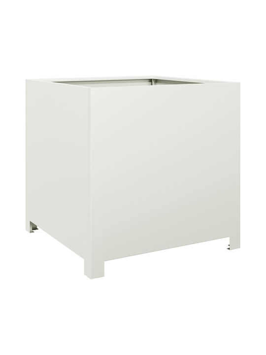 vidaXL Garden Planter Box 50x50cm White 851214