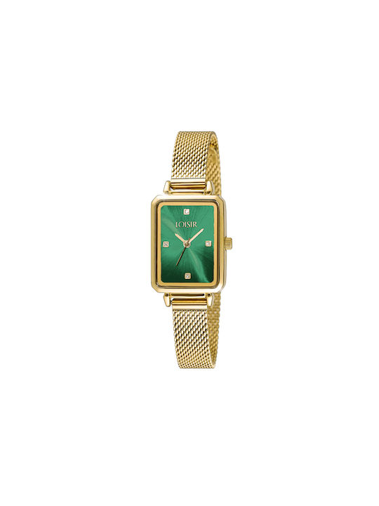 Loisir Stranger Uhr mit Gold Metallarmband