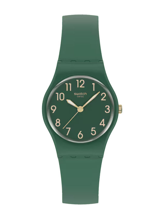 Swatch Swatch Women's Watch with Green Rubber Strap