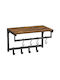 Agățătoare De Perete Metalică Cu 8 Compartimente Gri 40x24x24cm