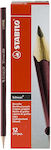 24home.gr Pencil Red 12pcs